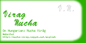 virag mucha business card